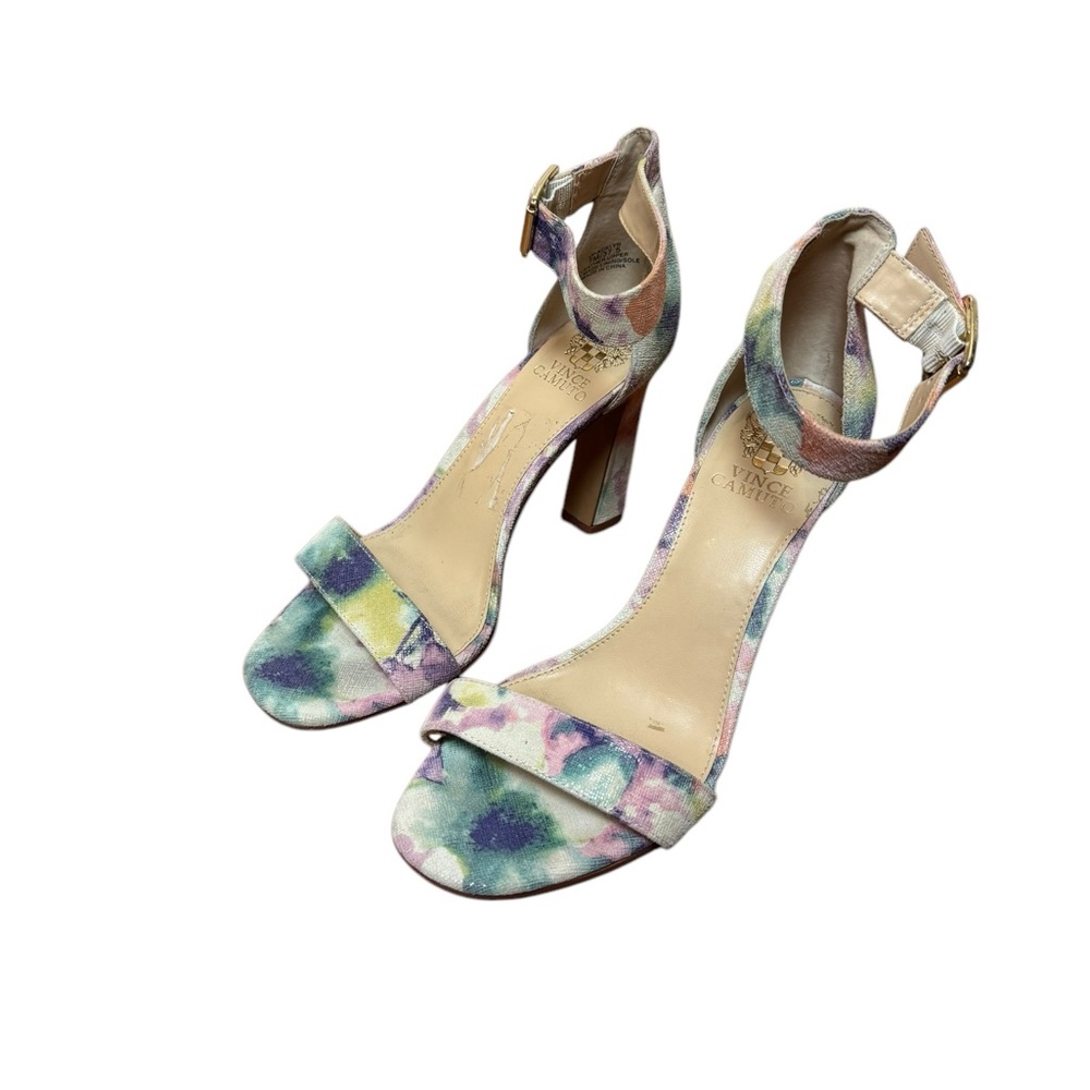 Vince Camuto VP-Acelyn Leather Ankle Strap Sandals Size 7